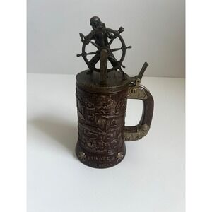 Disney 50th Anniversary Pirates of the Caribbean Skull Stein‎ Pirate Ship